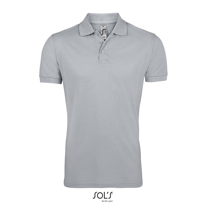 Polo homme publicitaire 200g - Prime gris pur